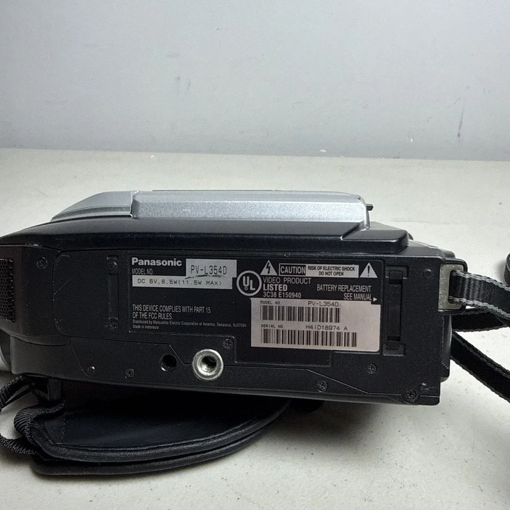 Panasonic PV-L354D VHS-C Camcorder Untested As Is